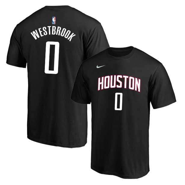 Houston Rockets 0 Russell Westbrook Black Nike T-Shirt,We sell and wholesale Houston Rockets 0 Russell Westbrook Black Nike T-Shirt on line form chian!